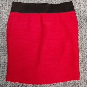 Red Bodycon Skirt